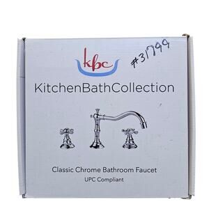 KBC Kitchen Bath Collection Classic Chrome Faucet New in Box Remodeling Gift